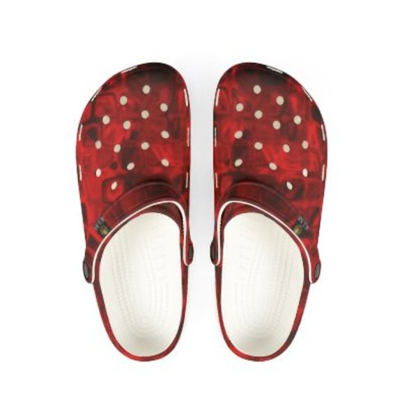 Red Tie-Dye EVA Foam Clogs - Picture 2 of 2